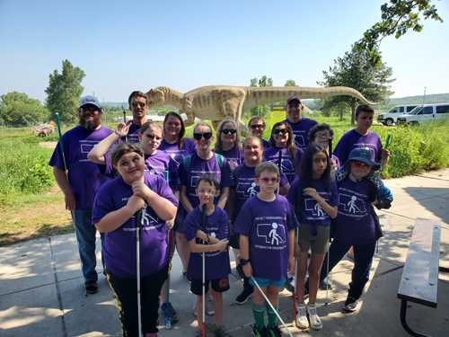 2023 group photo of campers at Wildlife Safari