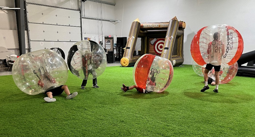 2024 campers playing Knockerball
